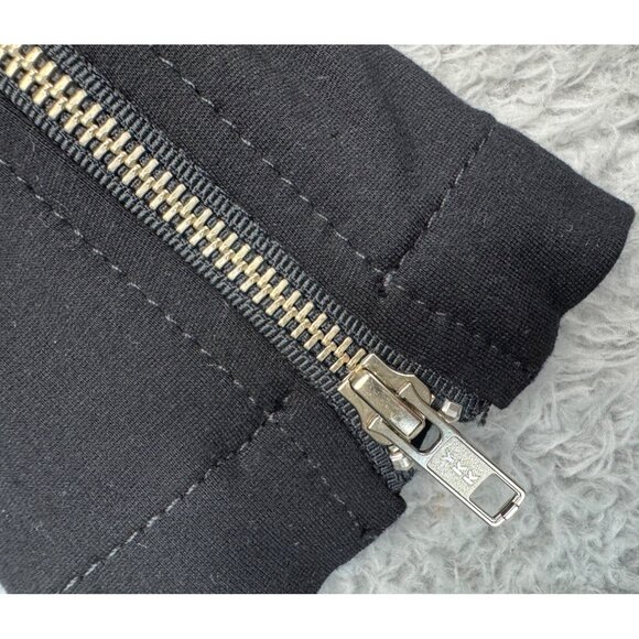 True Religion Womens S Black "Store Sample" Biker Jacket 90s Y2K Gothic Skater - Picture 11 of 14